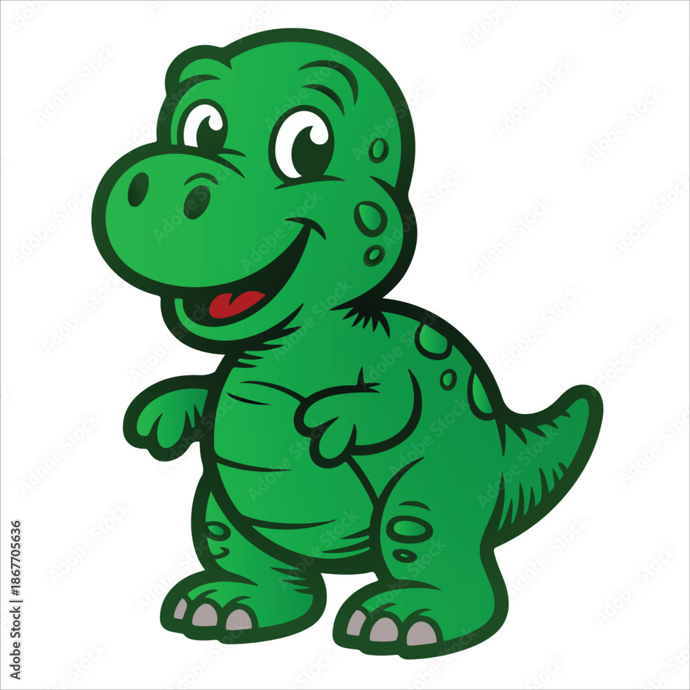Fototapeta premium cute dunosaur cartoon vector