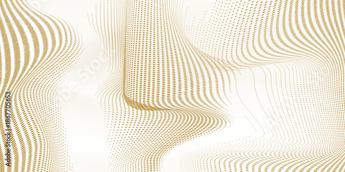 Close-up texture of natural gold silk. Light Golden fabric smooth texture surface background art