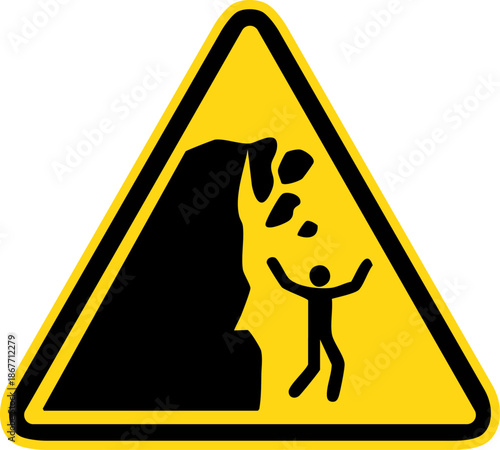Danger falaise instable