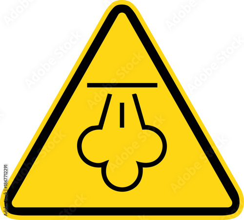 Danger émission de vapeur chaude