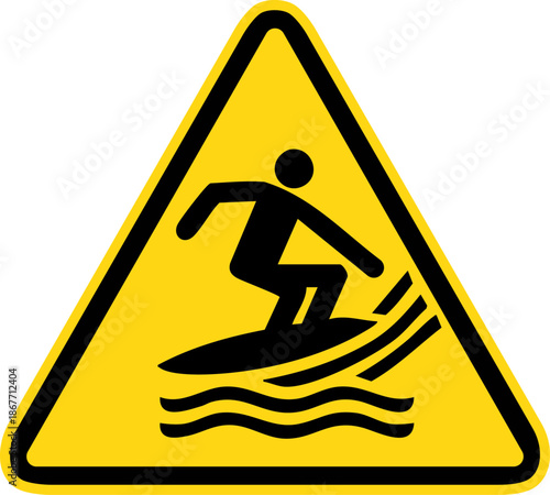 danger zone de pratique du surf