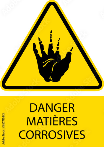 danger matières corrosives