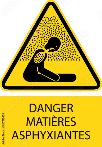 Danger matières asphyxiantes