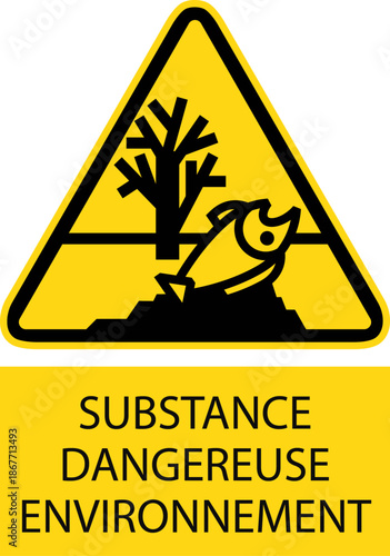 Danger substance dangereuse pour l'environnement