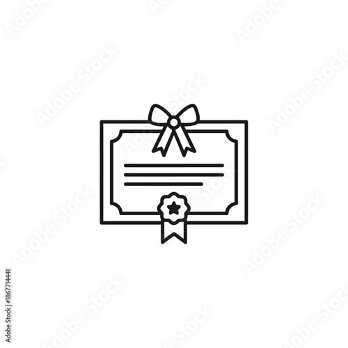 Elegant Award Certificate Illustration for Recognition and Accreditation