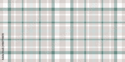 Kingdom pattern texture check, geometrical textile vector plaid. Korean seamless tartan background fabric in white and pastel colors.
