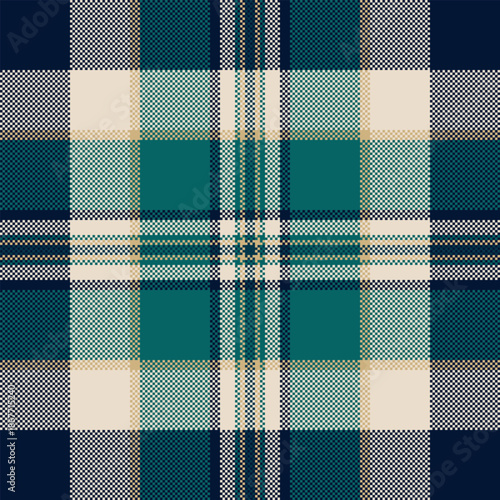 Duvet cover background seamless tartan, famous textile plaid check. Popular vector texture pattern fabric in dark and light colors.