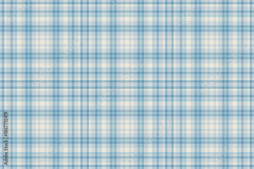 Classic blue plaid pattern. A timeless and versatile fabric texture. Ideal for backgrounds, textiles, apparel design, and creative projects needing a traditional touch.