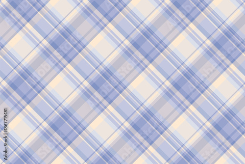Sensual tartan background seamless, classical textile fabric plaid. Painting texture pattern check vector in light and white colors.
