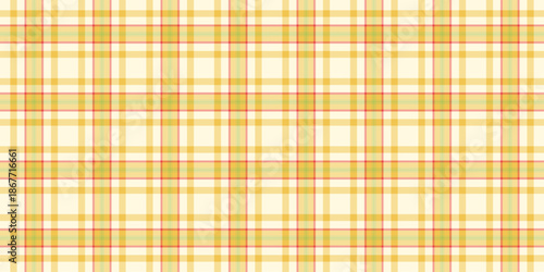 Formal check texture pattern, hippie fabric vector textile. Diagonal background plaid seamless tartan in amber and cornsilk colors.