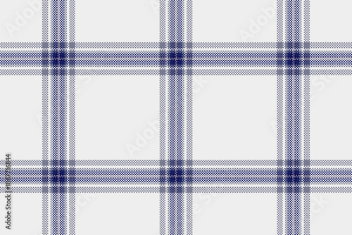 Retail fabric check plaid, livingroom texture vector seamless. Tidy background textile tartan pattern in white and pastel colors.