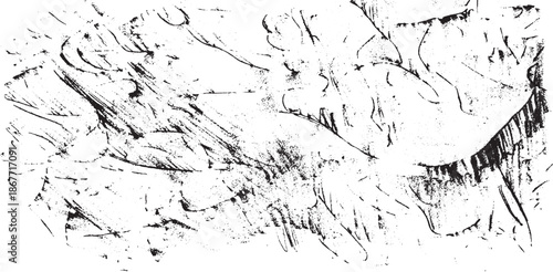 Vector brush stroke texture. Distressed uneven grunge background. Abstract vector illustration. Overlay over any design to create interesting effect and depth. Black isolated on white. EPS10