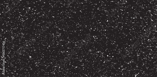 Abstract vector noise. Small particles of debris and dust. Distressed uneven background. Grunge with fine grains isolated on white background. Vector illustration. EPS10.