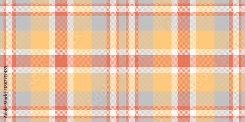 Repetition pattern textile check, material fabric background tartan. Living room vector plaid texture seamless in silver and amber colors.