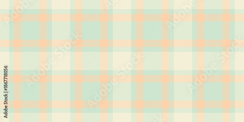 2026 tartan texture plaid, girly textile check background. Festive seamless vector pattern fabric in light and beige colors.