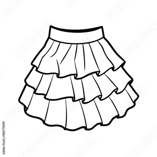 ruffle skirt