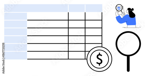 Data analysis. Data analysis using tables for financial assessment via focused exploration. Data analysis enhancing organization, transparency, and financial efficiency. For business, finance