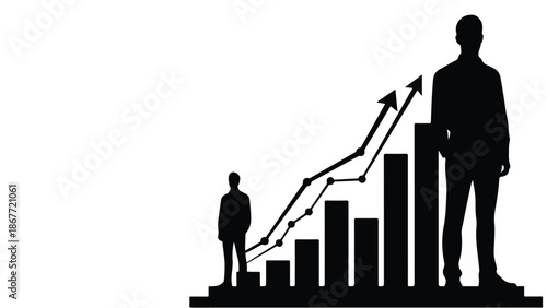 business man with graph