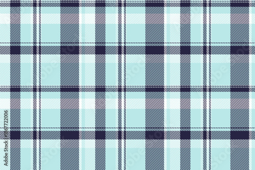 Kid background vector seamless, crease fabric tartan pattern. Table cloth textile check plaid texture in light and dark colors.