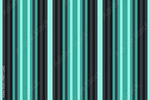 Canvas lines stripe background, ethnic seamless fabric texture. Plain vertical textile pattern vector in teal and dark colors.
