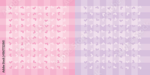 A pixelated image with a pink and purple gradient background