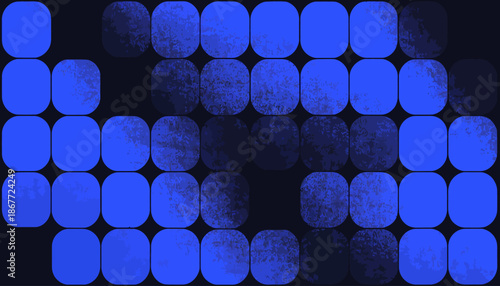 Vibrant blue circles on dark background for modern design