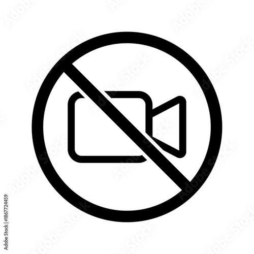 No video recording icon