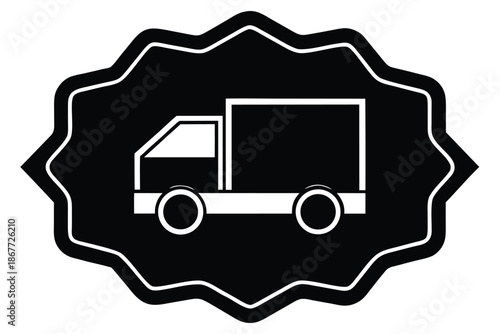 free shipping offer vector icon silhouette