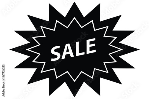 flash sale vector icon silhouette