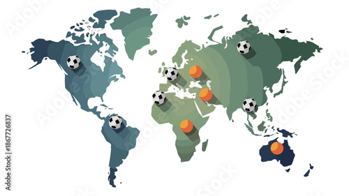 A global perspective on soccer, showcasing its worldwide presence.