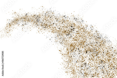 Dust and sand clouds on transparent background. Realistic dust clouds. Brown crumbly ground smoke effect, environmental pollution.	