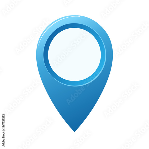 Free Download Blue Location Pin Icon for Maps and Navigation Applications - GFXLoad