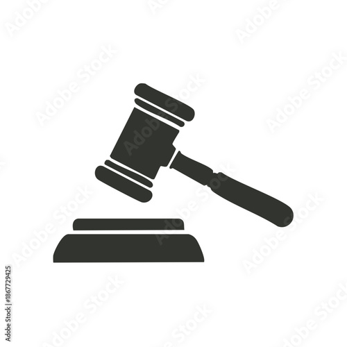 Gavel Illustration Symbol for Court Law and Justice Legal Process Symbolism