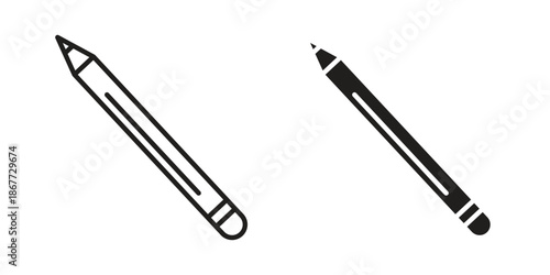 Eyeliner icons on white background. EPS 10. Editable linear style stroke. Vector icon