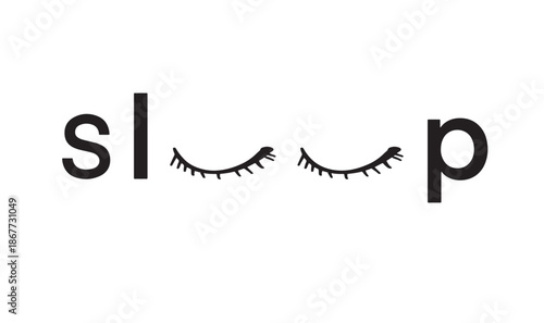 World sleep day text font calligraphy hand written lettering script black color object sleep rest bedtime dream wellness health relax recovery recharge balance lifestyle world sleep day icon face bed