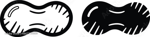 Peanut icon design Vector
