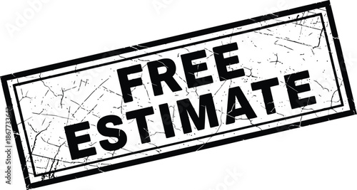 Free estimate grunge stamp Vector