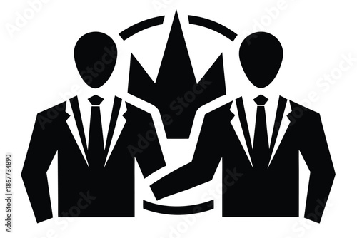 deal marketing vector icon silhouette