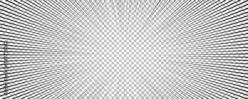 Black comic book transparent background