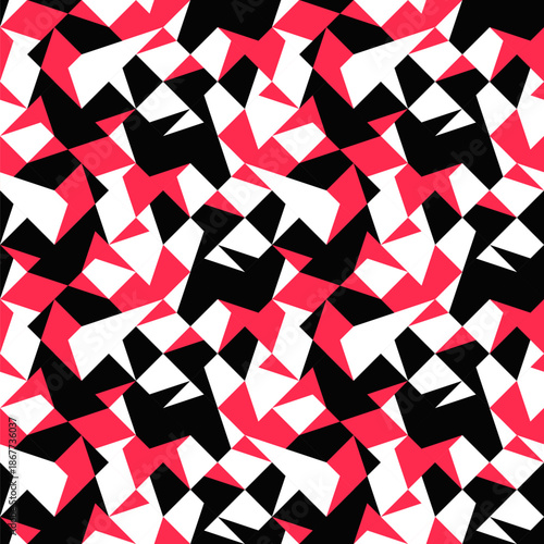 Seamless random three color pattern background design