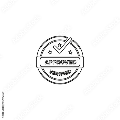 High-Quality Verified Badge Icon for Authentication and Certification