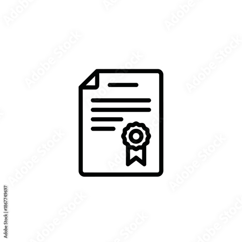 Professional Certification Diploma with Seal and Signature for Validation