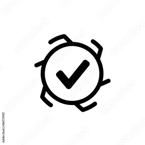 Time Management and Productivity Concept with Alarm Clock Icon for Efficiency