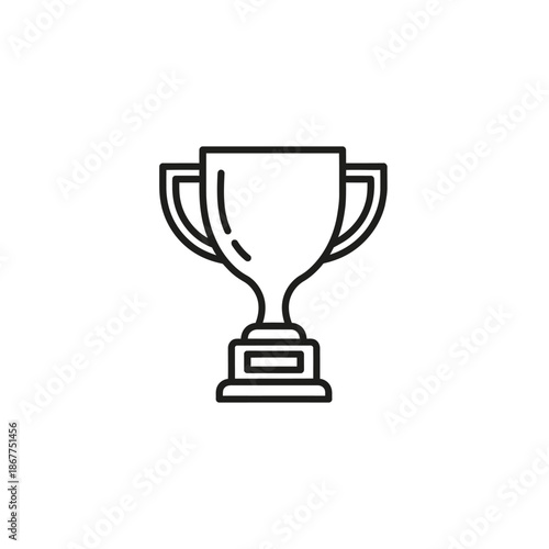 Victory Cup Award Trophy Celebration Symbol for Achievement and Success