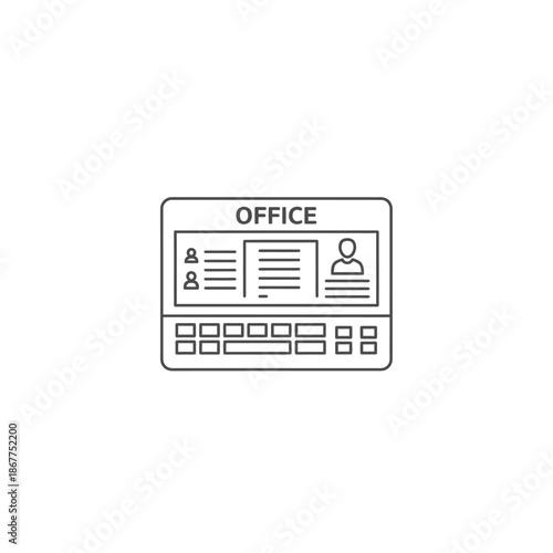 Modern Office Desk Workspace with Computer and Documents for Business Use