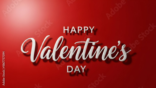 Title:
Romantic Minimalist Valentine's Day Greeting Card with Scattered Pink and Red Hearts on White Background — Love Celebration Concept