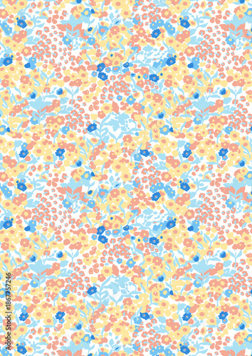 Print Summer Sweetheart spring meadow floral dense ditsy 2