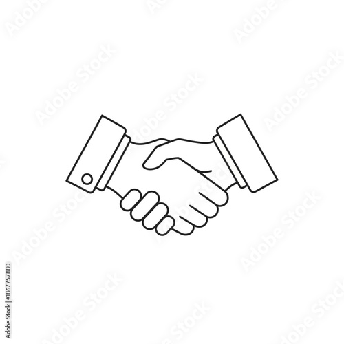 Close-Up of Two Handshaking Partners for Business Collaboration and Agreement