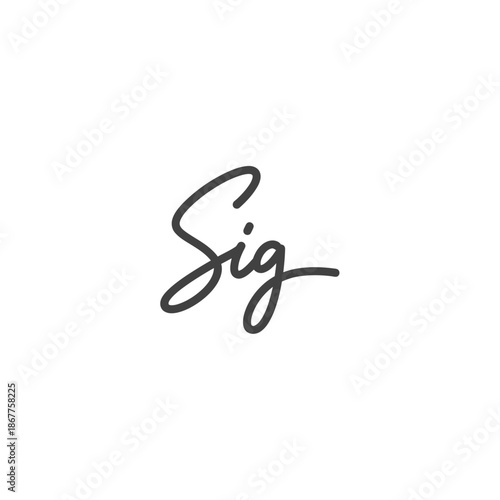 Elegant Handwritten Signature Logo Design for Branding and Personal Identity