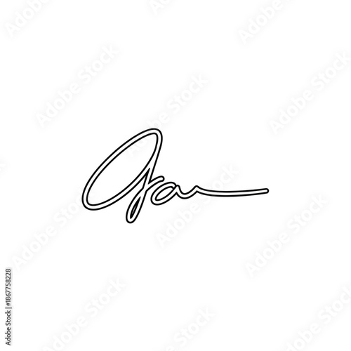 Elegant Handwritten Signature Logo Design for Branding and Personal Identity
